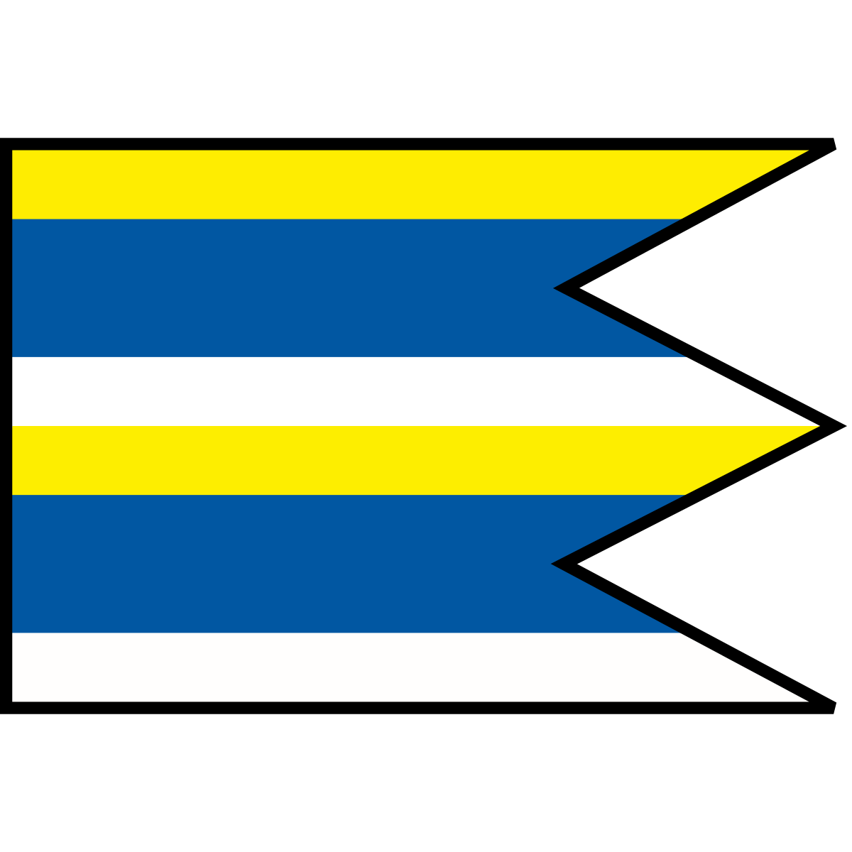 Flag of Babin Potok, Region of Prešov