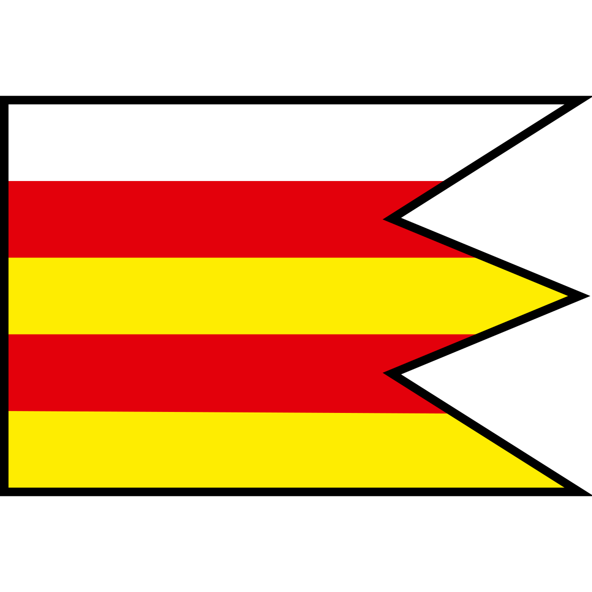 Flag of Biskupová, Region of Nitra