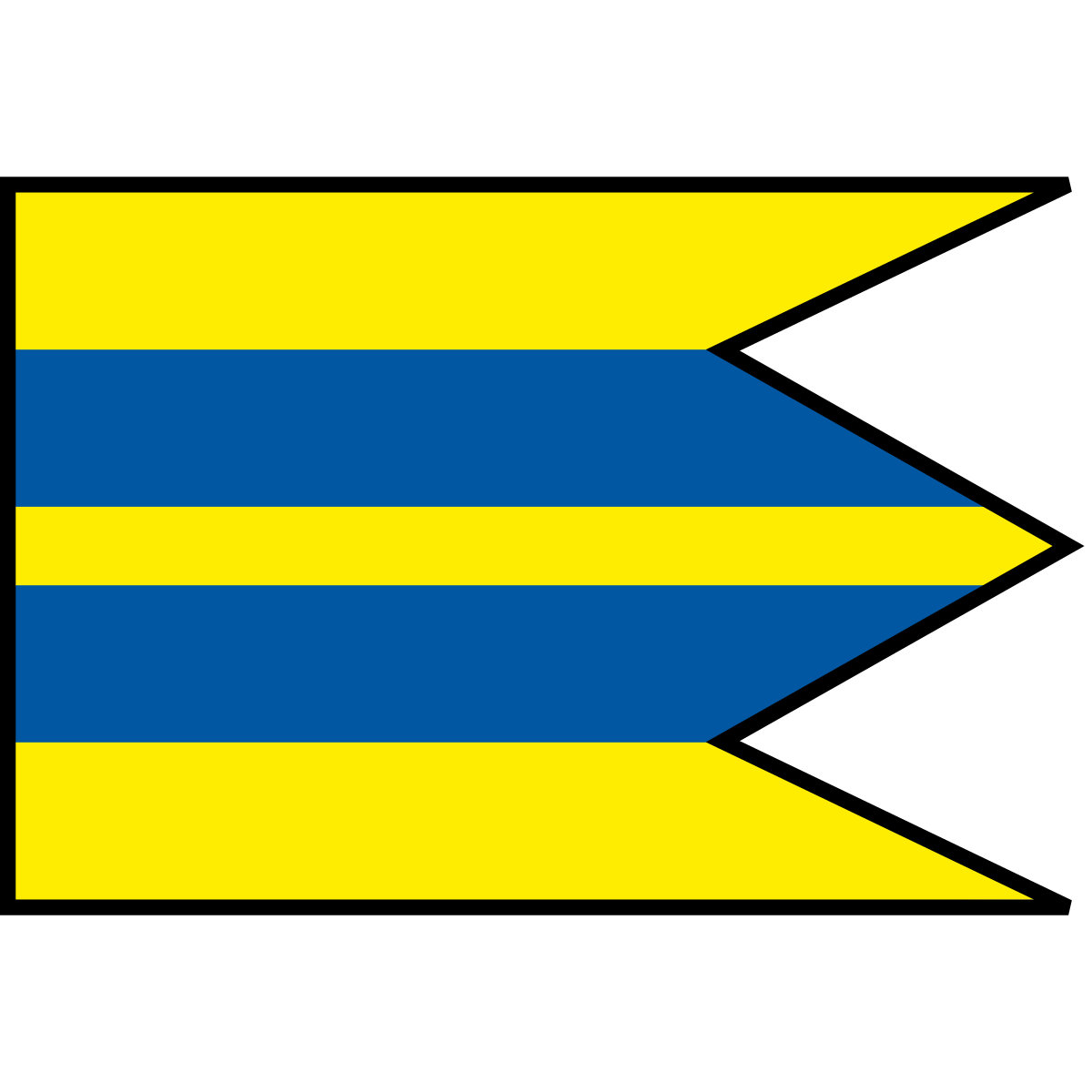 Flag of Blatné Revištia, Region of Košice