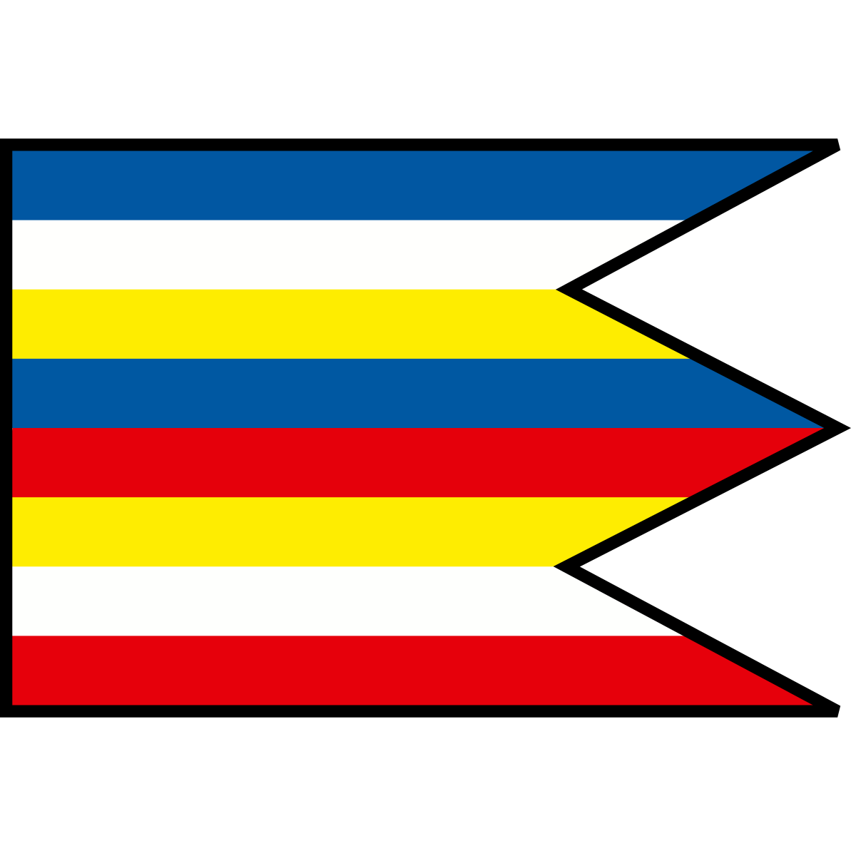 Flag of Bočiar, Region of Košice