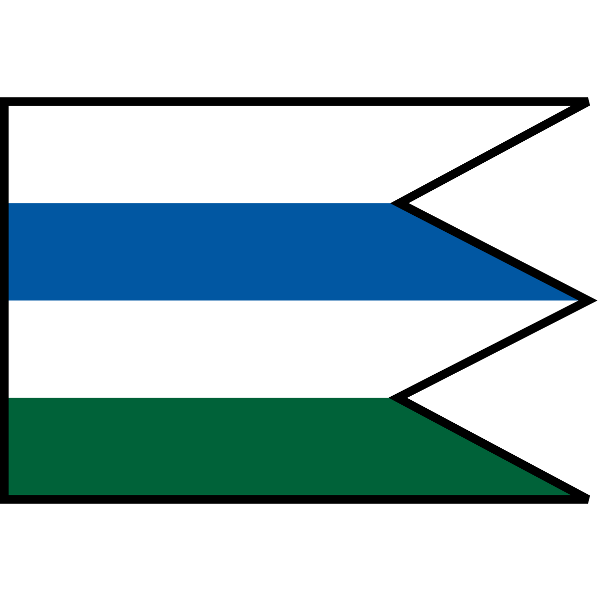 Flag of Bodiná, Region of Trenčín