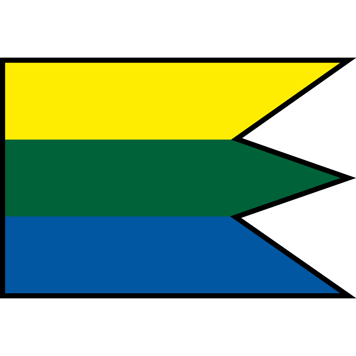 Flag of Borčany, Region of Trenčín