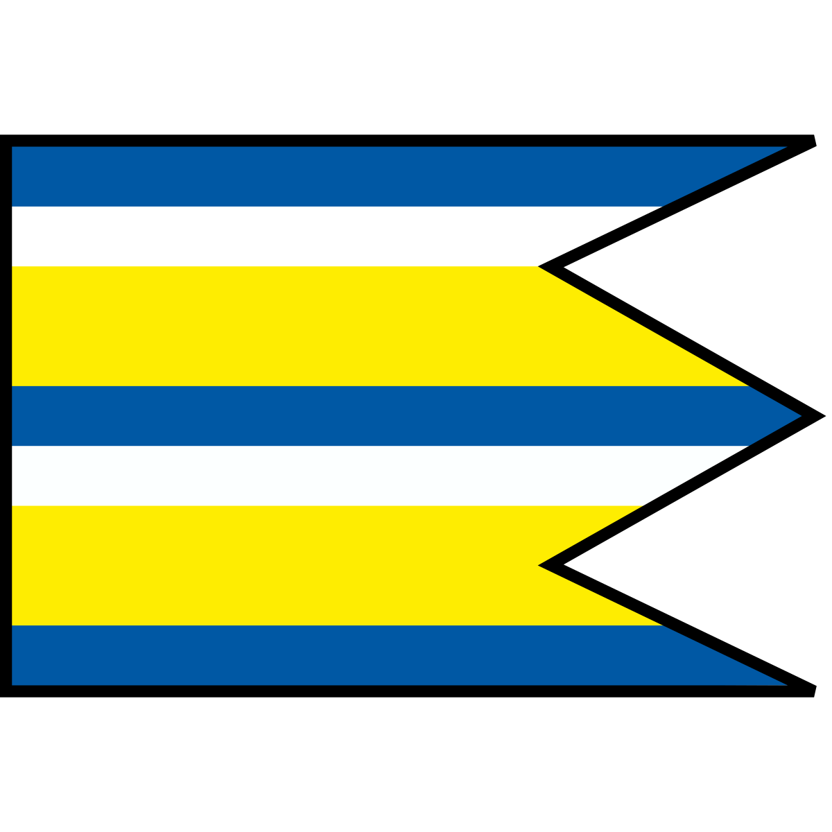 Flag of Borcová, Region of Žilina