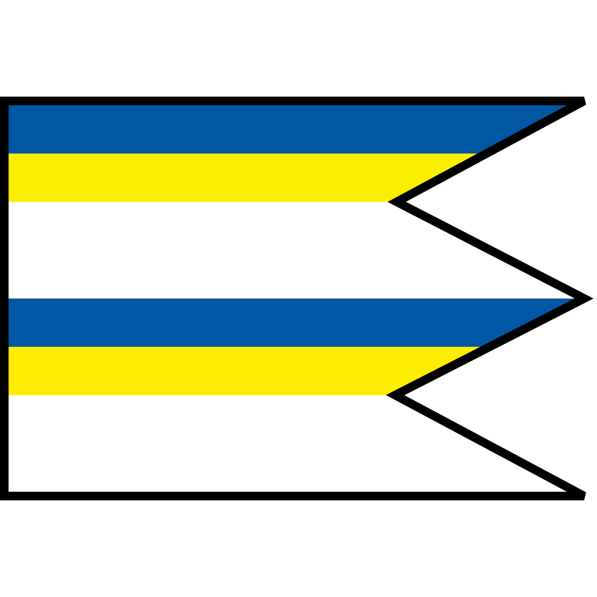 Vlajka mesta Borda, Košický kraj