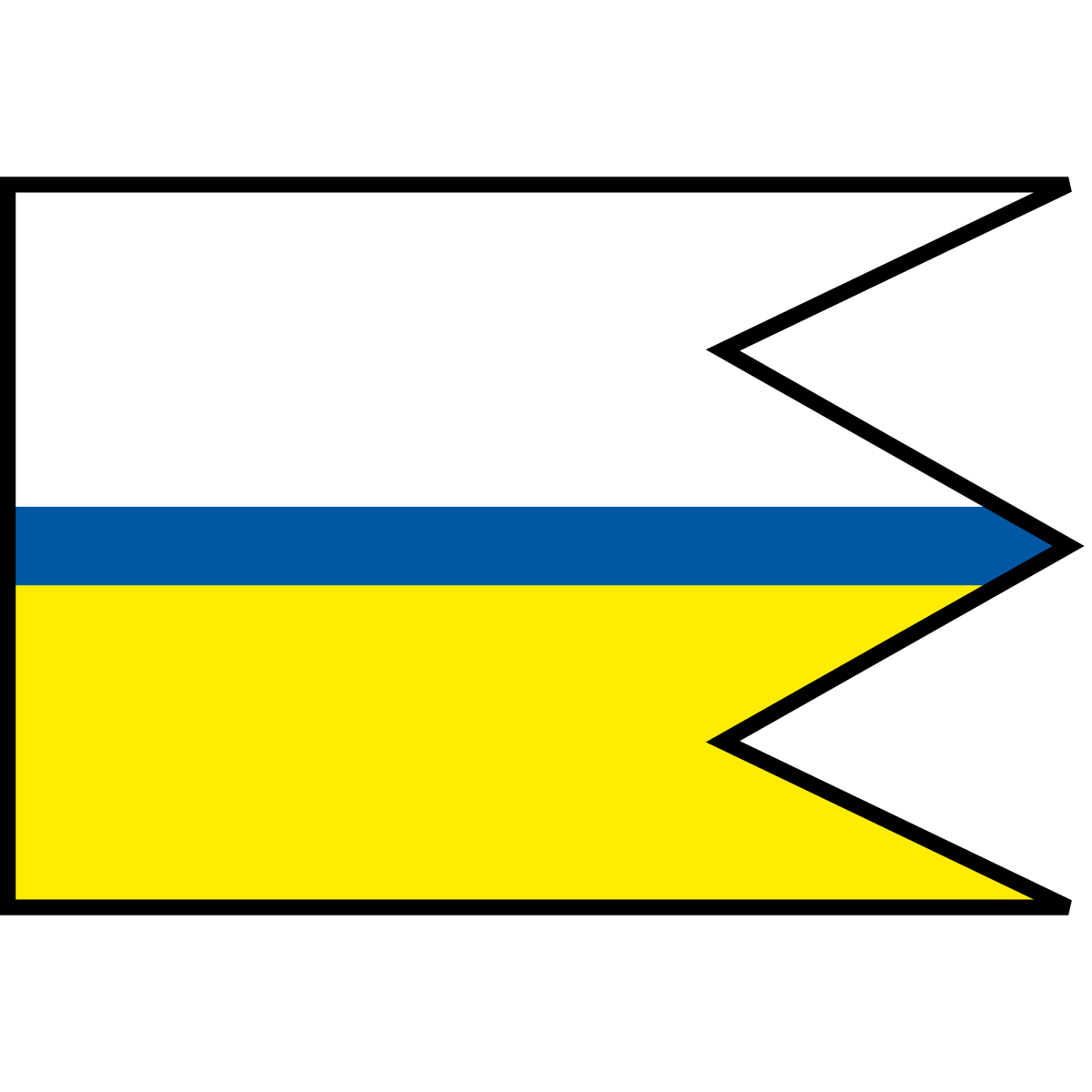 Flag of Bôrka, Region of Košice
