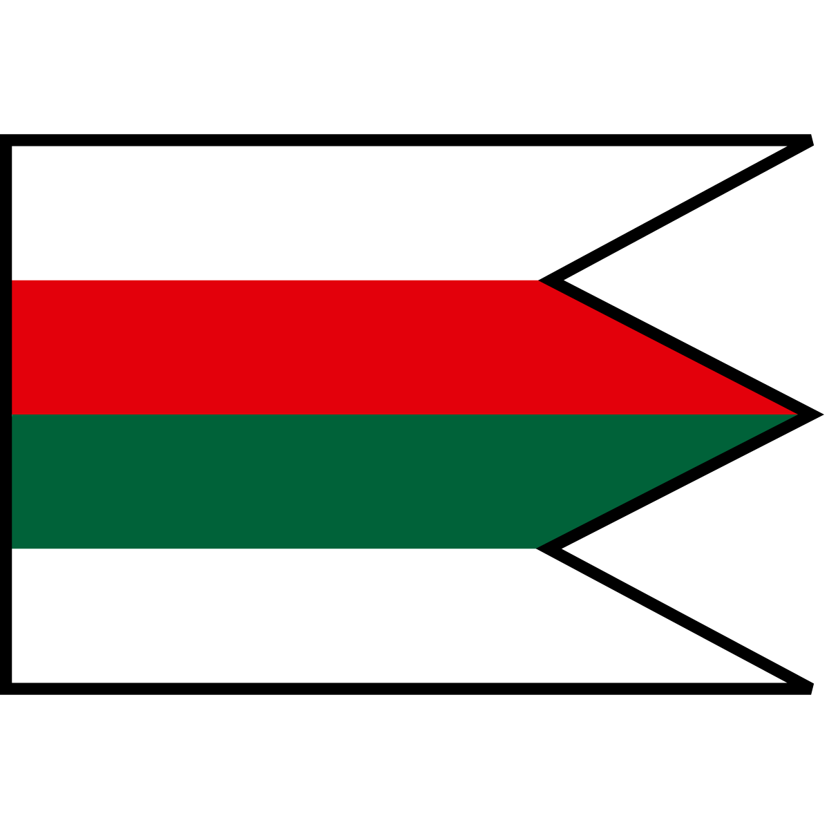 Flag of Borský Mikuláš, Region of Trnava