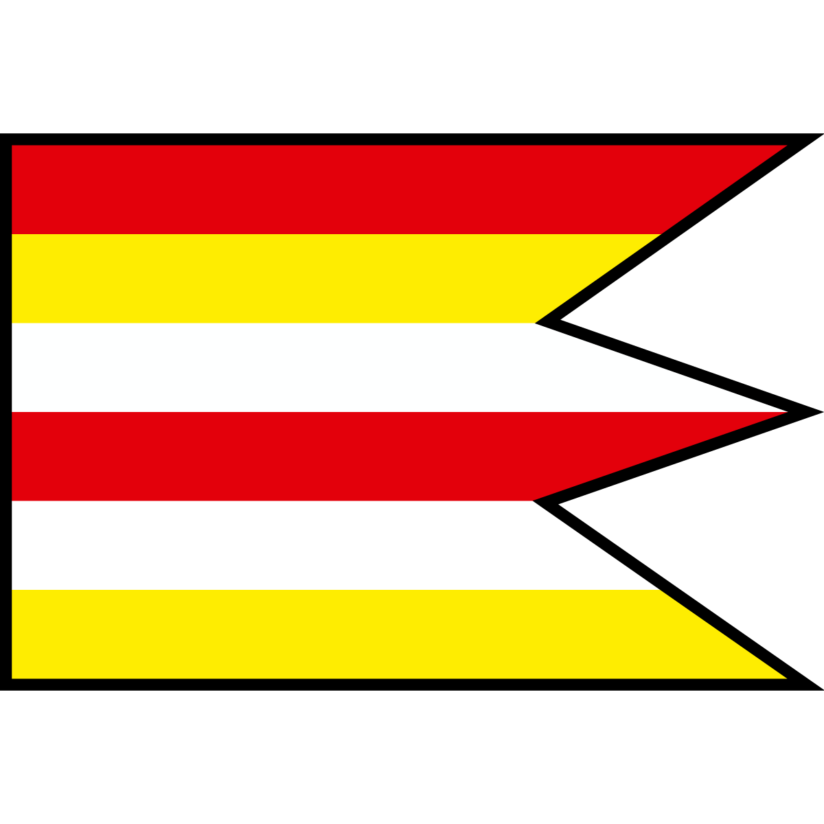 Flag of Bošianska Neporadza, Region of Trenčín