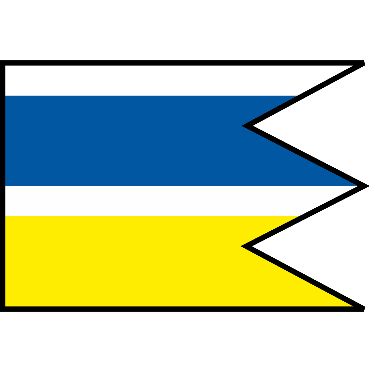 Flag of Brezany, Region of Žilina