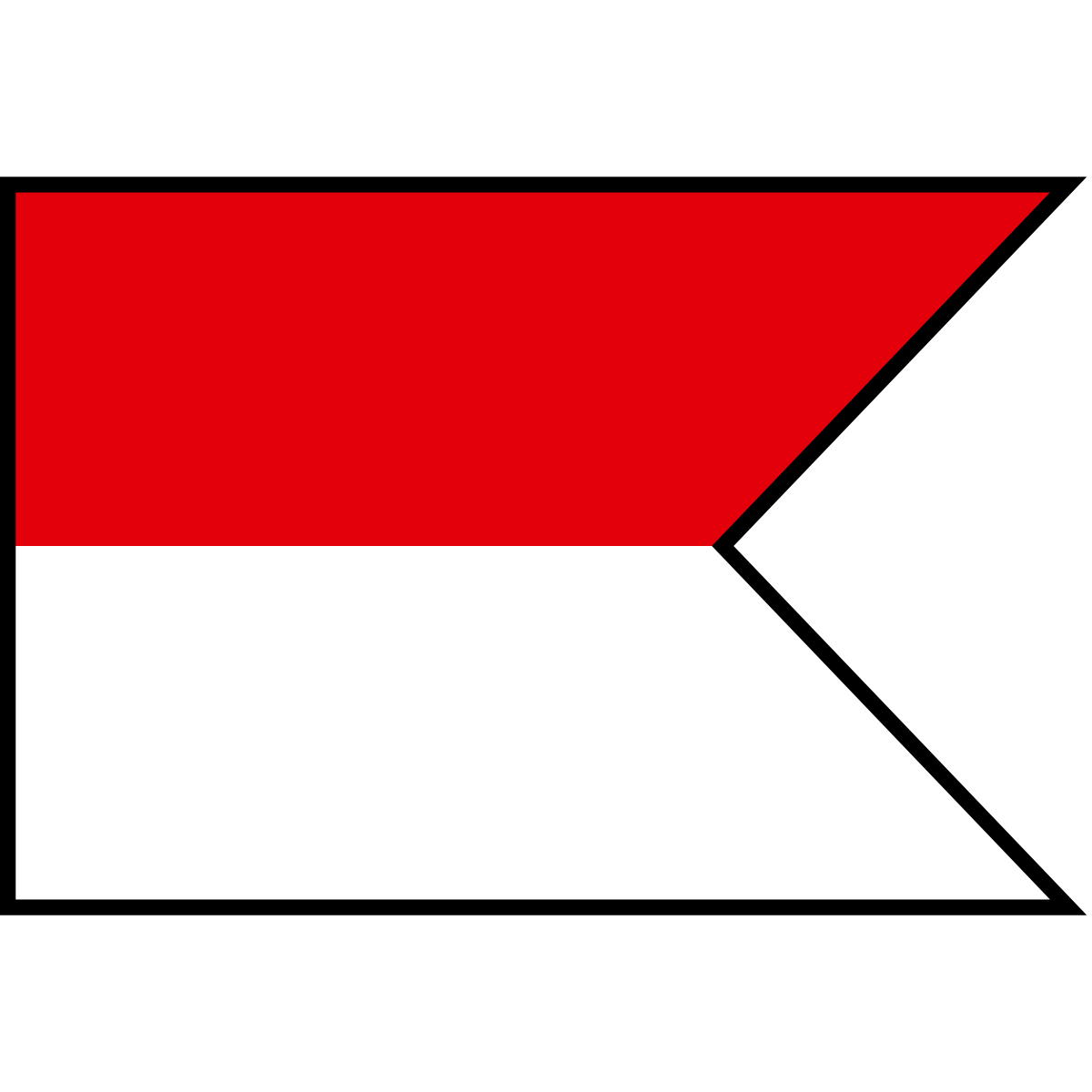 Flag of Brezová pod Bradlom, Region of Trenčín
