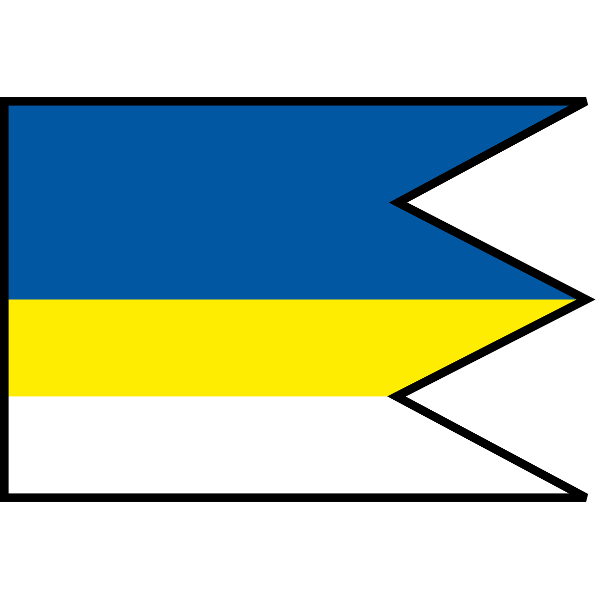 Flag of Brezovec, Region of Prešov