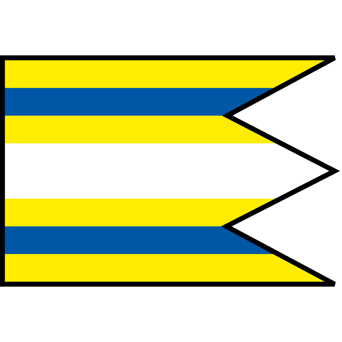 Flag of Brunovce, Region of Trenčín