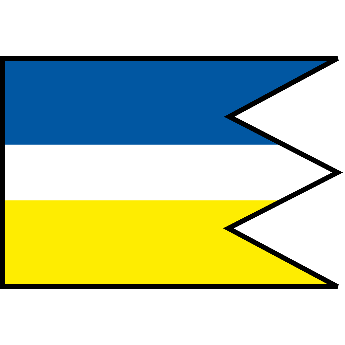 Flag of Brutovce, Region of Prešov
