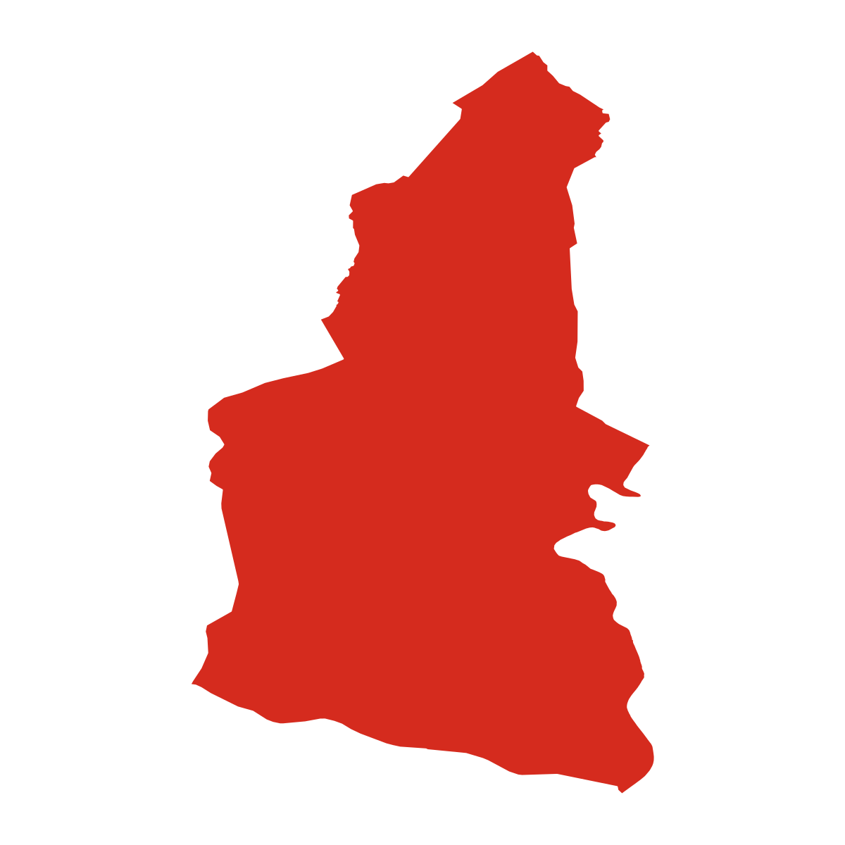 Bušince city boundary