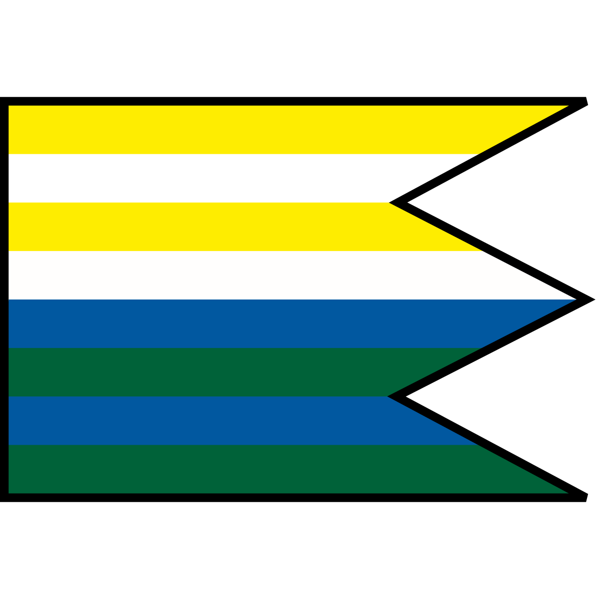Flag of Byšta, Region of Košice