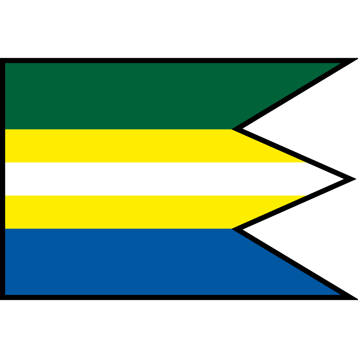 Flag of Čabalovce, Region of Prešov