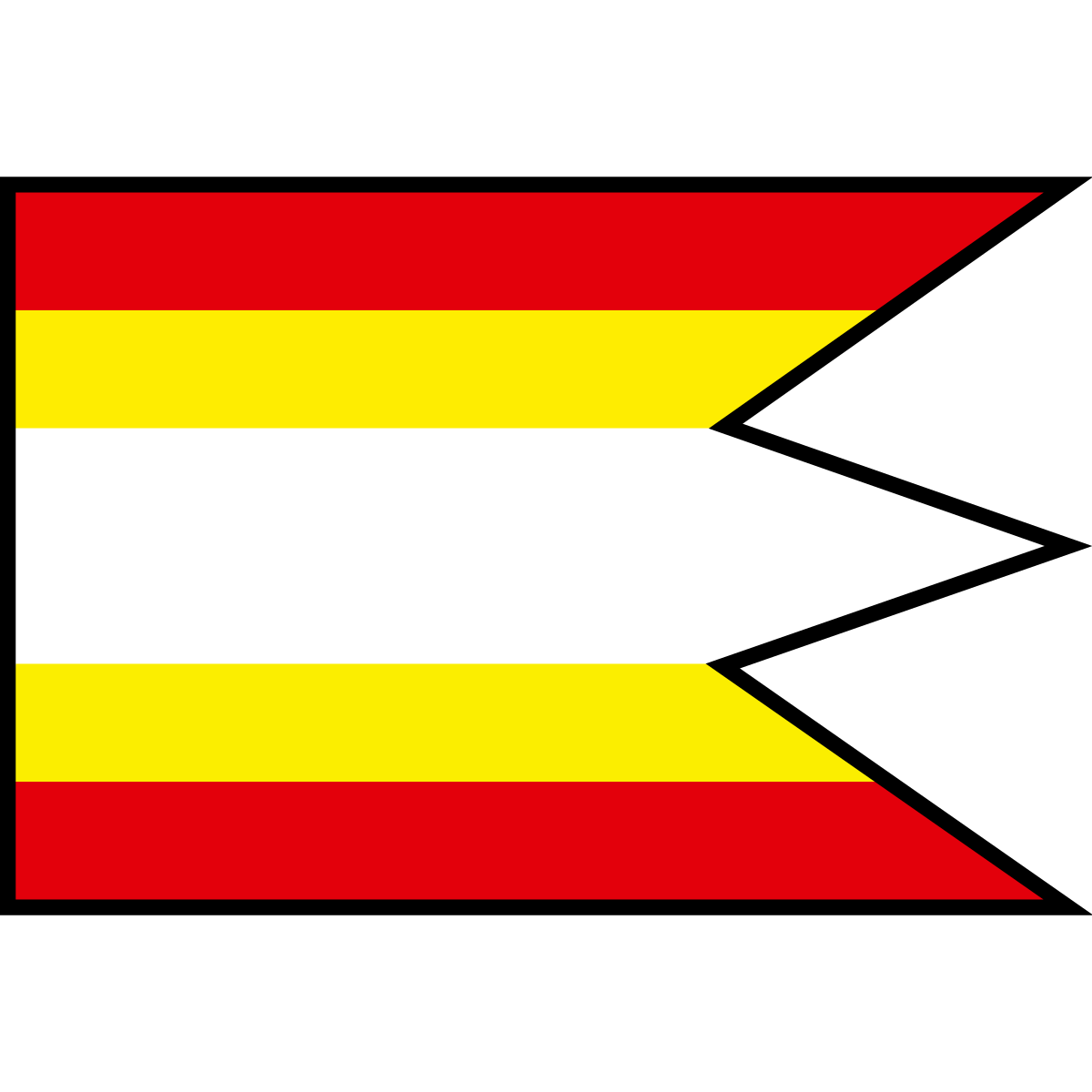 Flag of Čereňany, Region of Trenčín