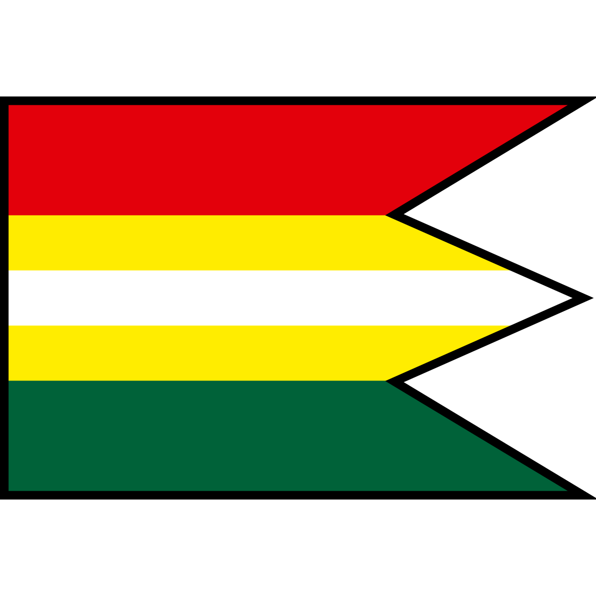 Flag of Cernina, Region of Prešov