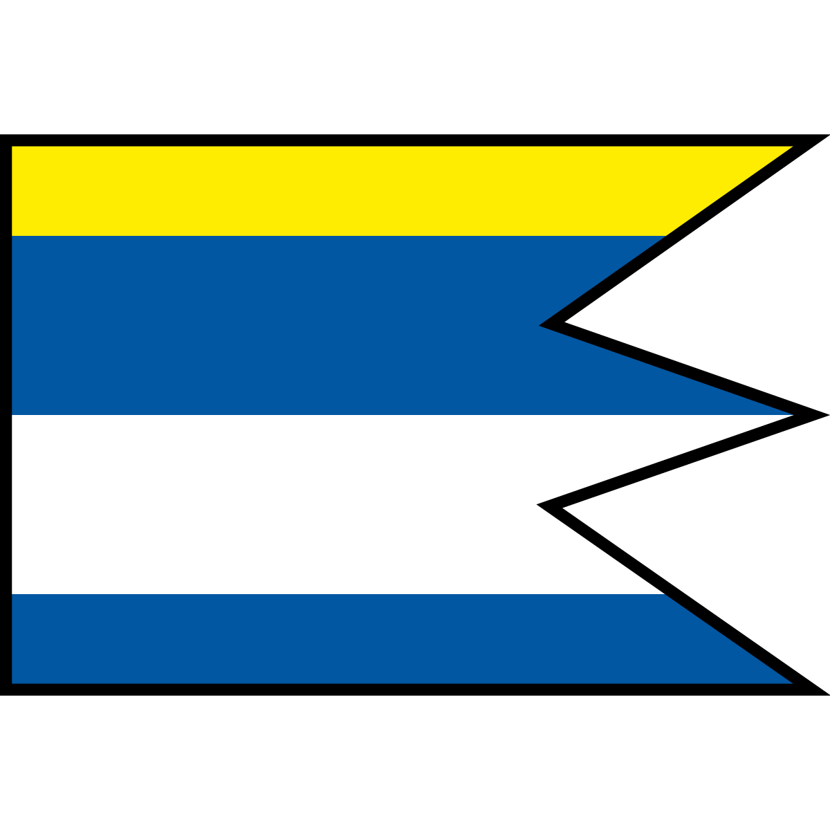 Flag of Čertižné, Region of Prešov
