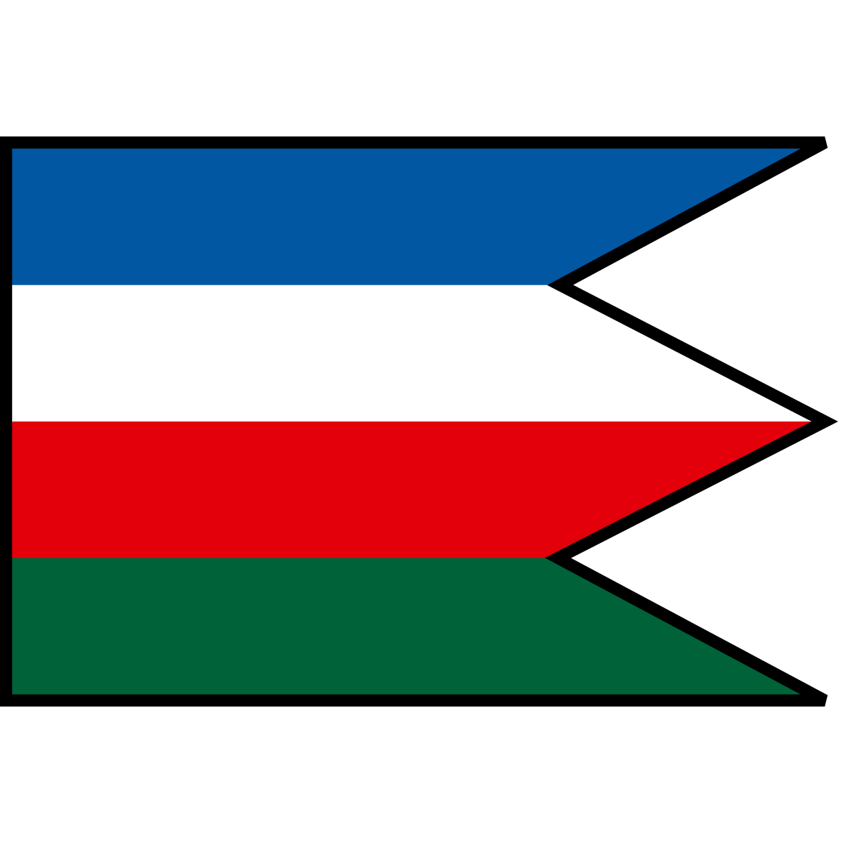 Flag of Červenica pri Sabinove, Region of Prešov