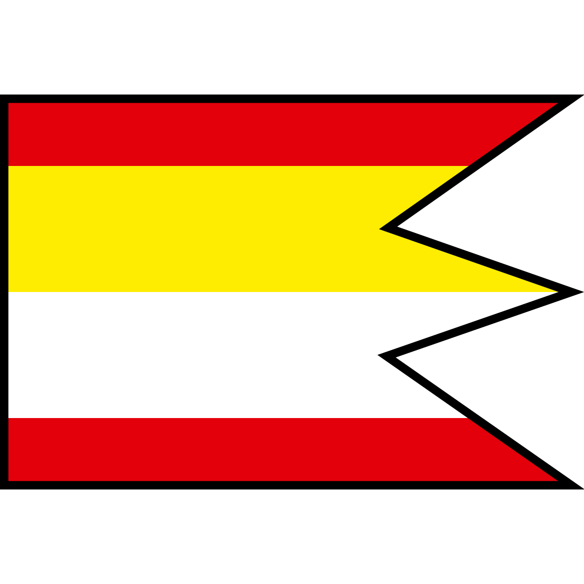 Flag of Červený Kláštor, Region of Prešov