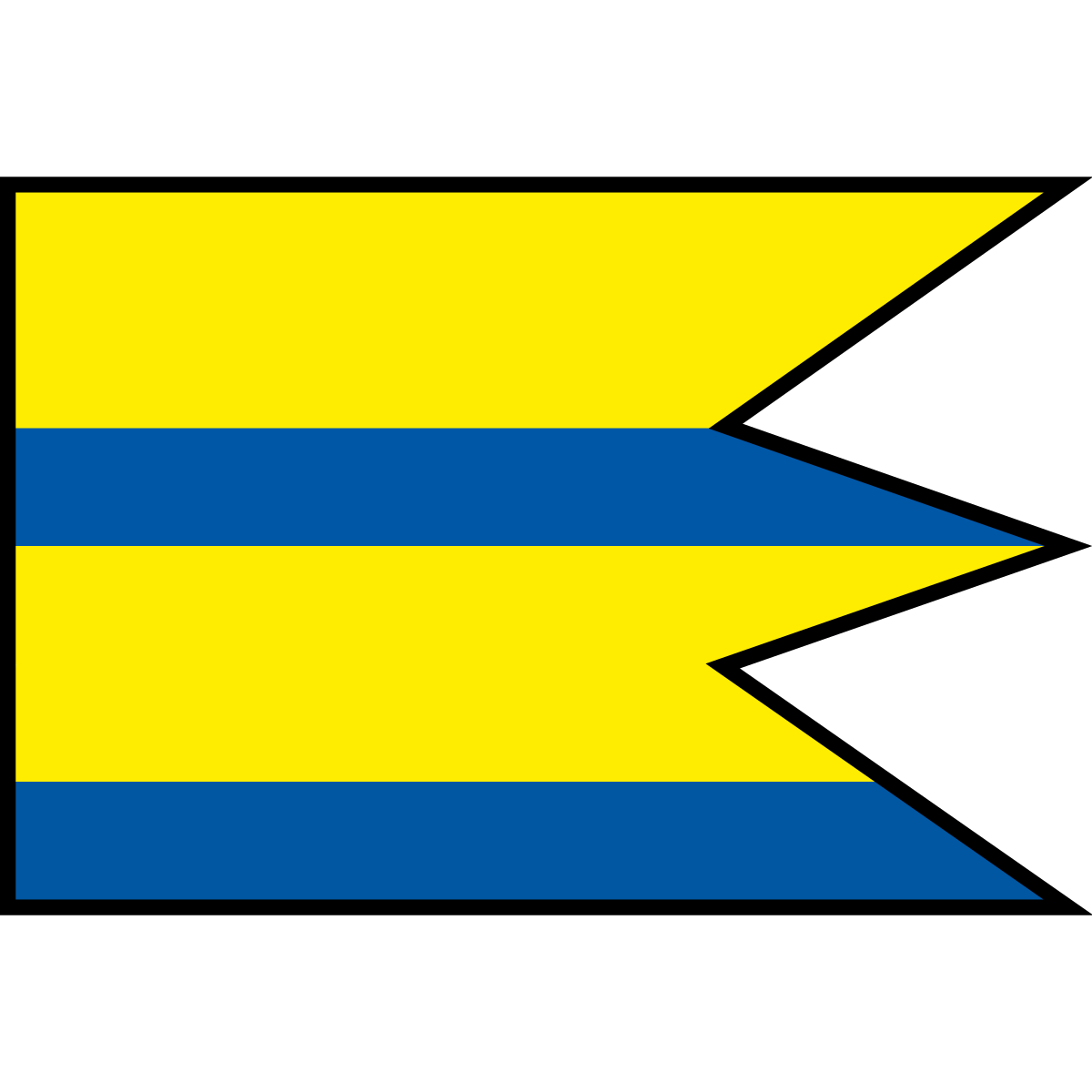 Flag of Chyžné, Region of Banská Bystrica