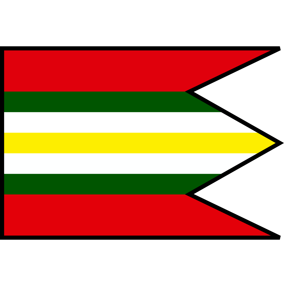 Flag of Číčov, Region of Nitra