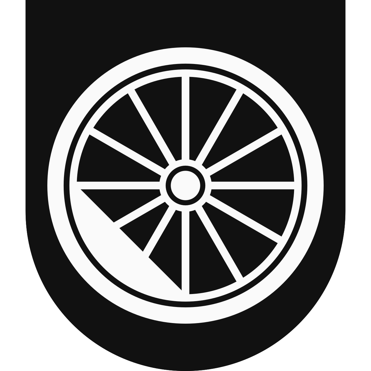 Coat of arms of Čierna nad Tisou, Region of Košice