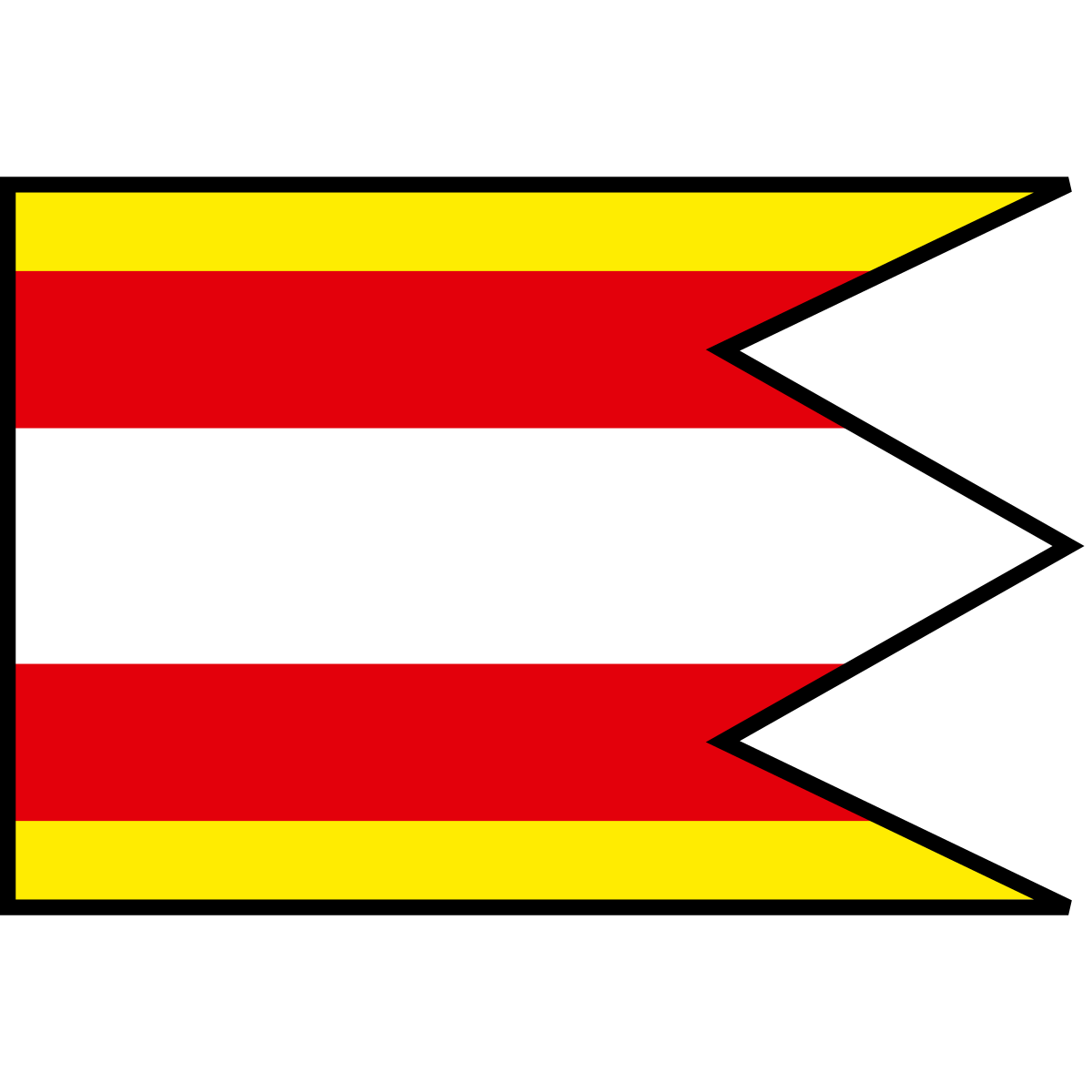 Flag of Čierna Voda, Region of Bratislava