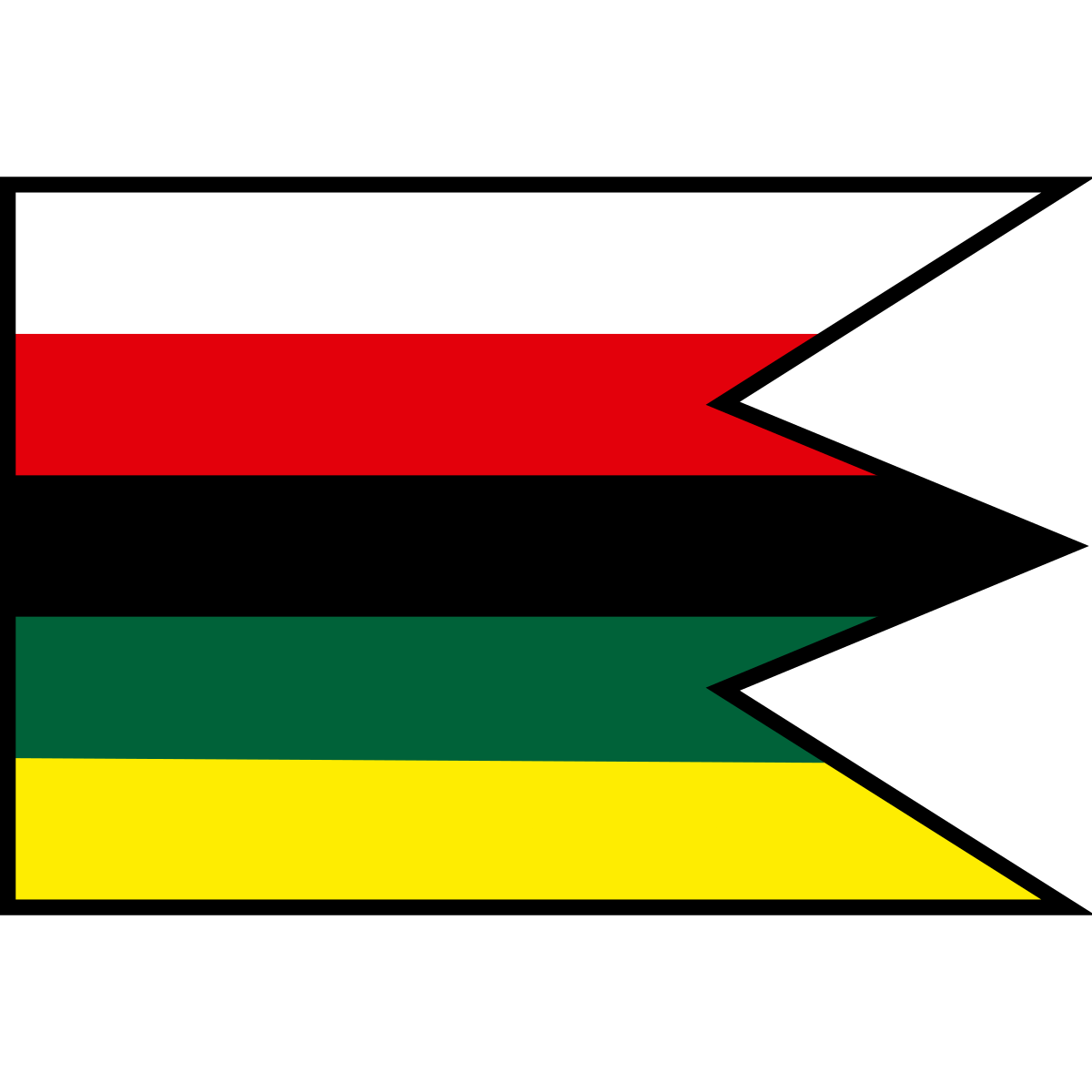 Flag of Čierna, Region of Košice