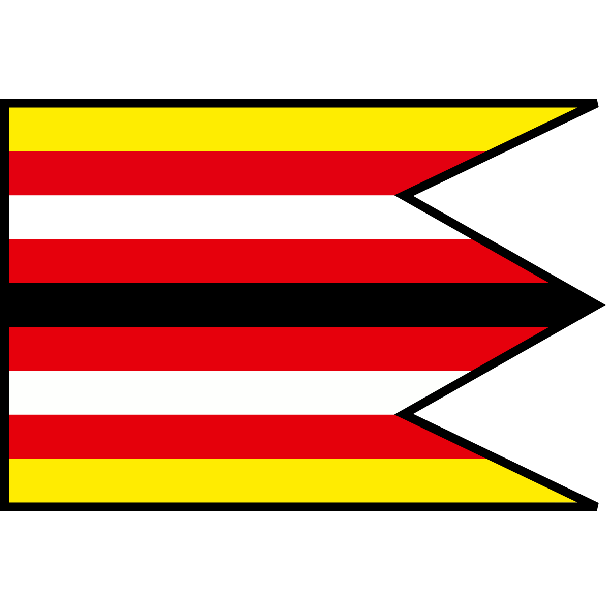 Flag of Čierny Potok, Region of Banská Bystrica
