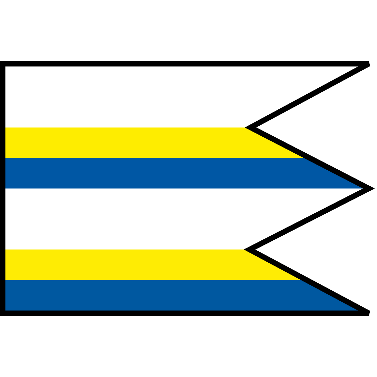 Flag of Cigeľka, Region of Prešov