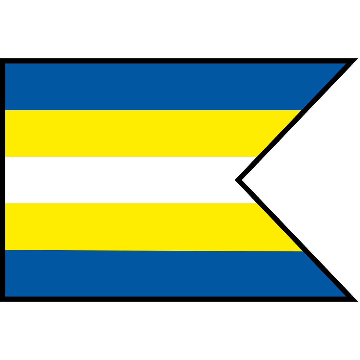 Flag of Cunín, Region of Trnava