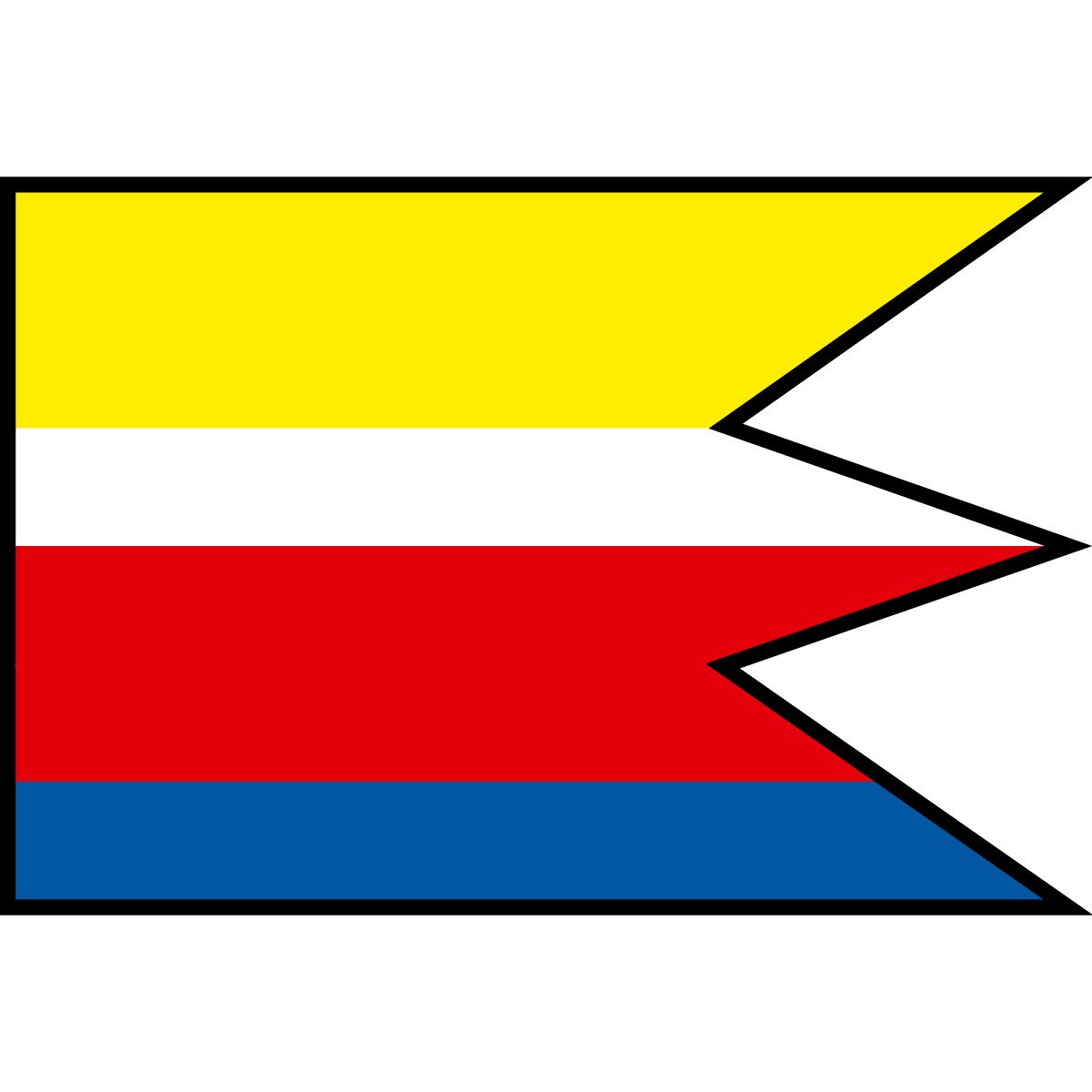Flag of Dedinky, Region of Košice