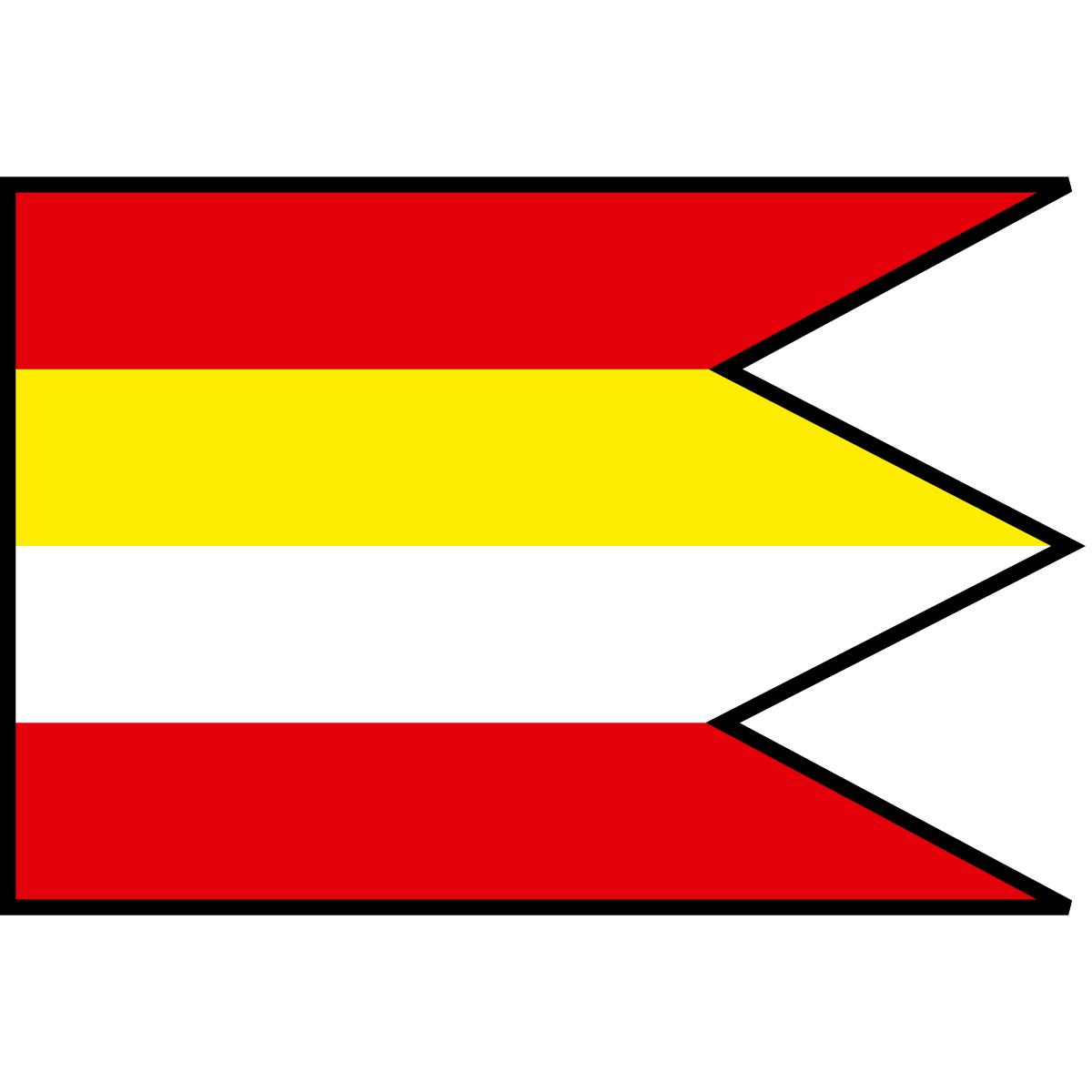 Flag of Dlhá Lúka, Region of Žilina