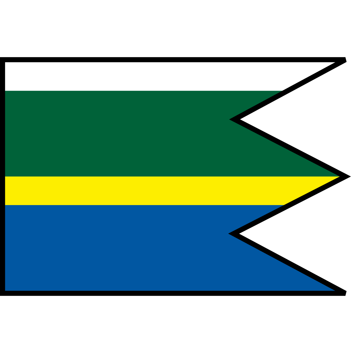 Flag of Dlhá nad Kysucou, Region of Žilina