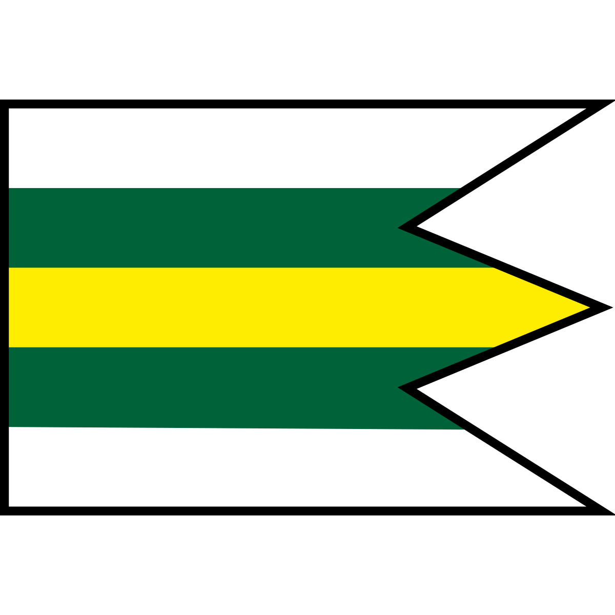 Flag of Dlhá nad Váhom, Region of Nitra