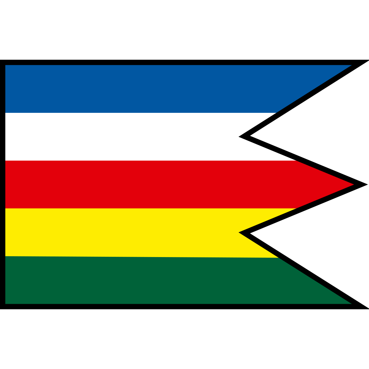 Flag of Dlhá Ves, Region of Košice