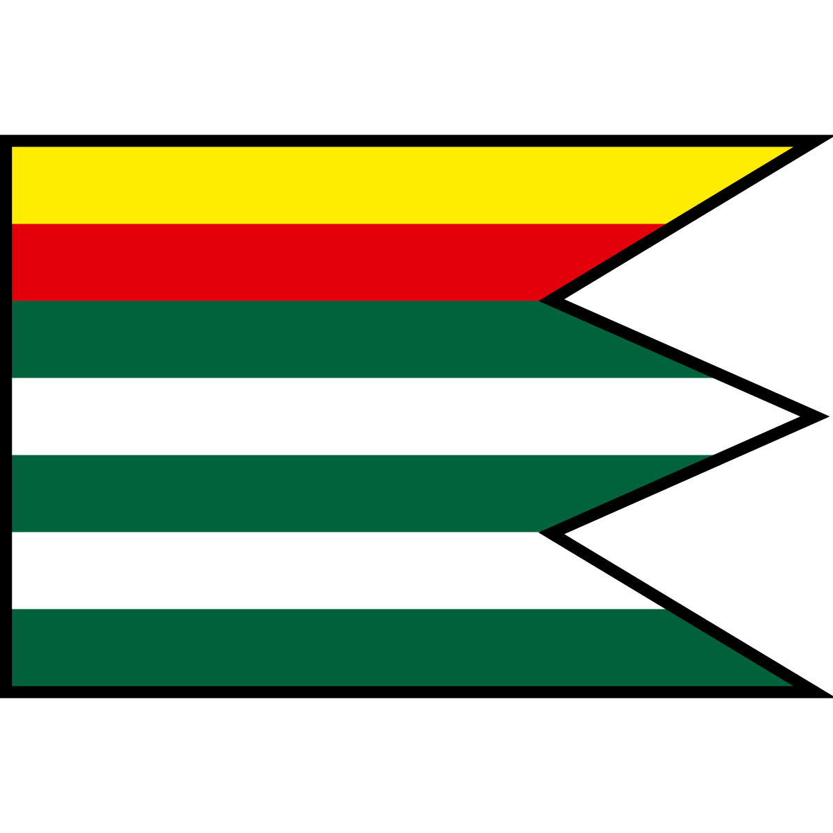 Flag of Dlhé nad Cirochou, Region of Prešov