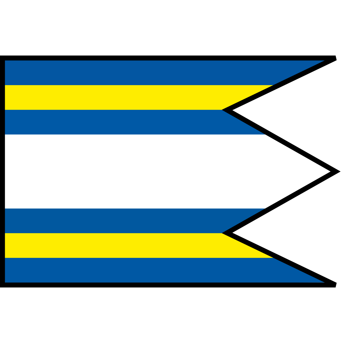 Flag of Dobrá Voľa, Region of Košice