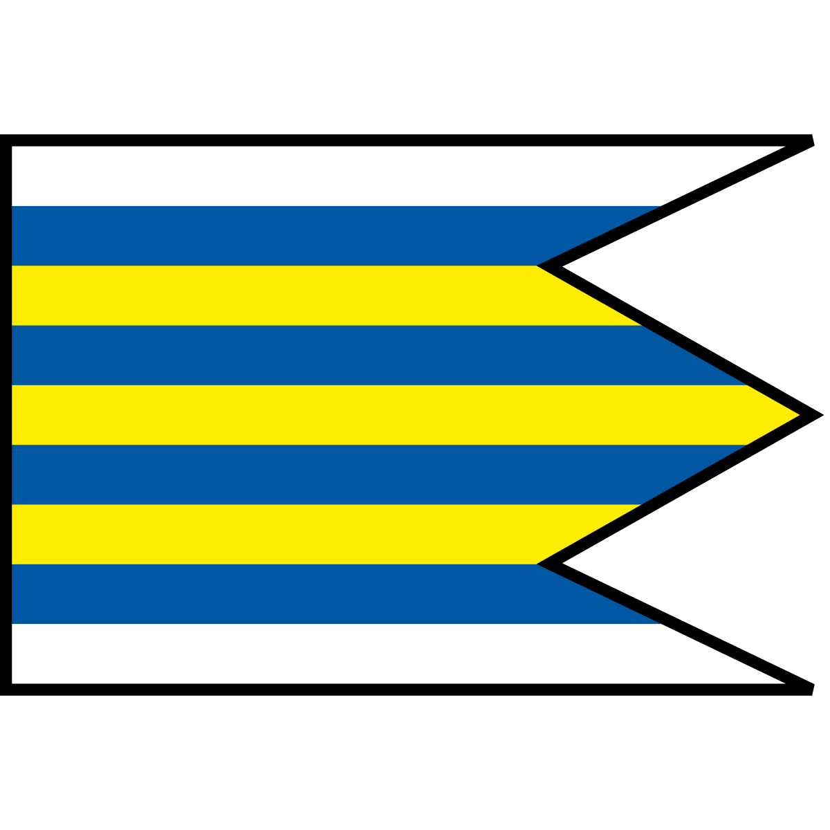 Flag of Dolná Streda, Region of Trnava