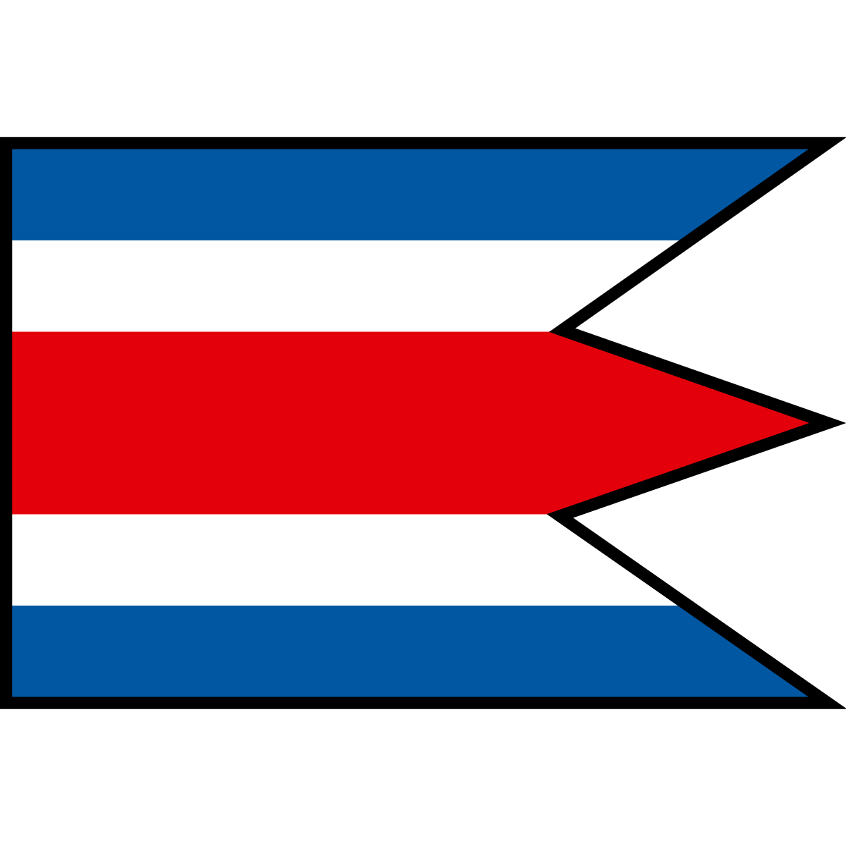 Flag of Dolná Strehová, Region of Banská Bystrica