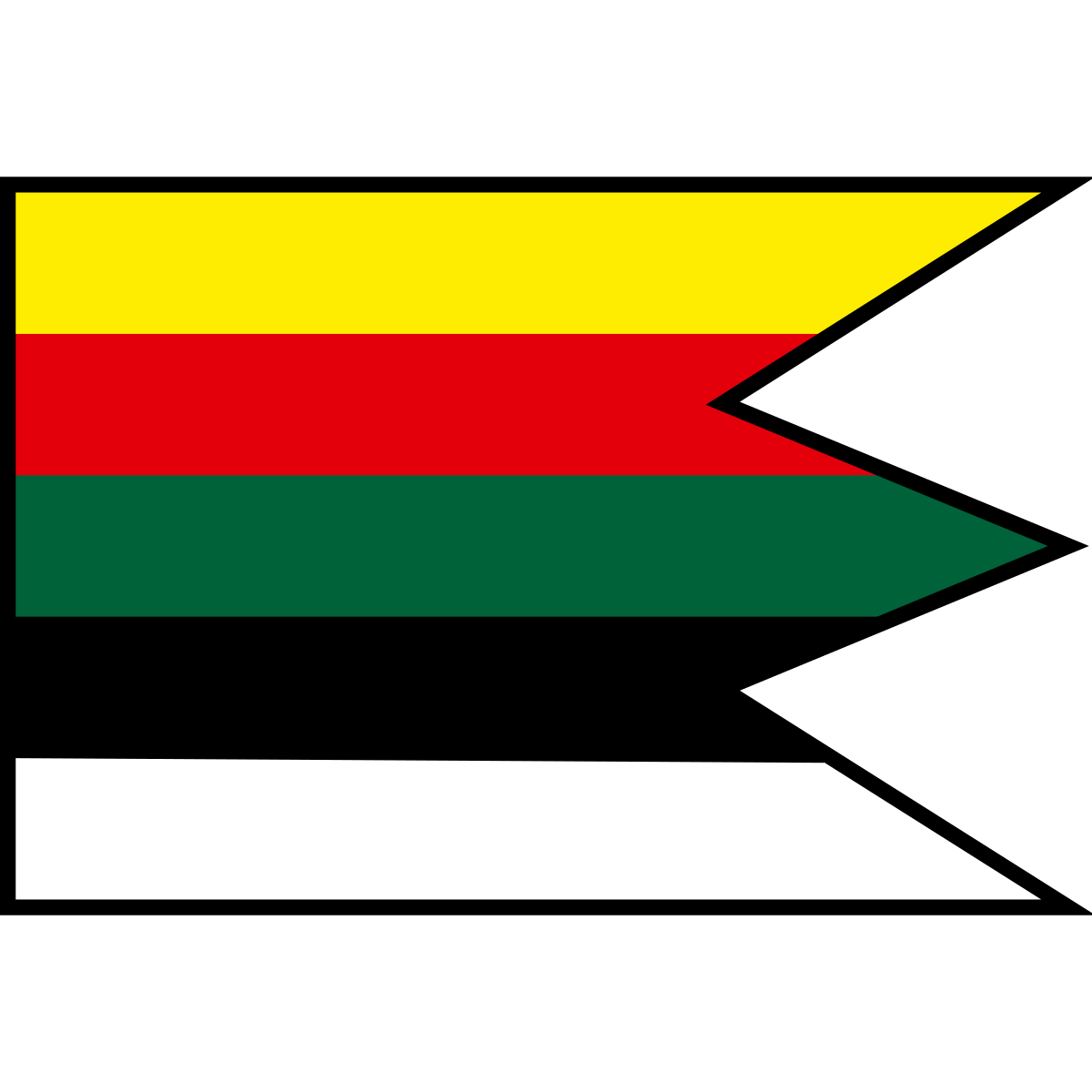 Flag of Dolné Dubové, Region of Trnava