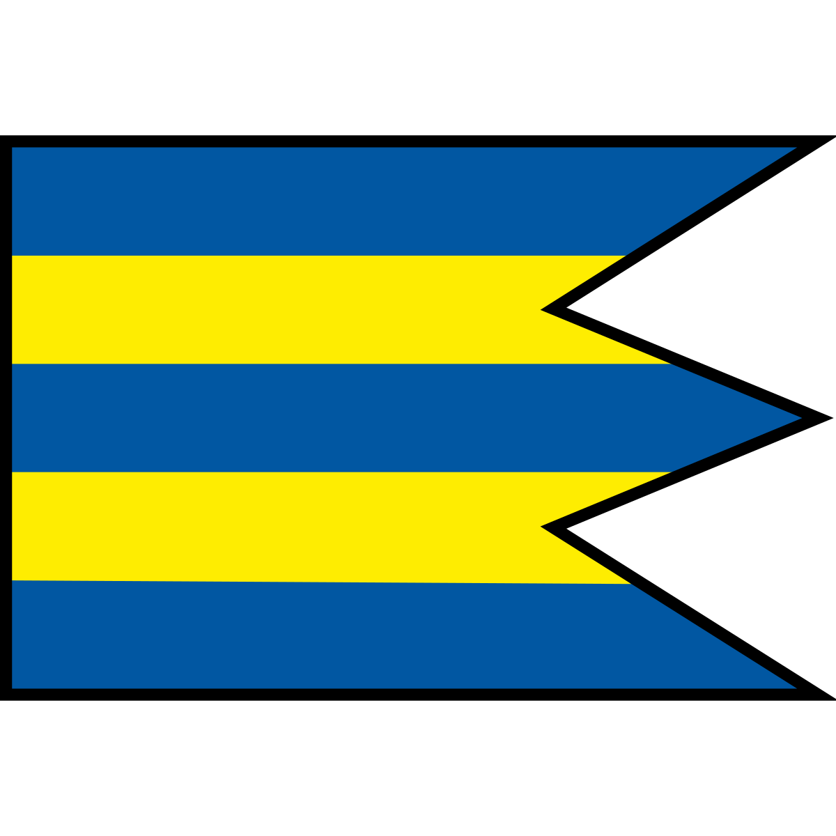 Flag of Dolné Dúžavy, Region of Trenčín
