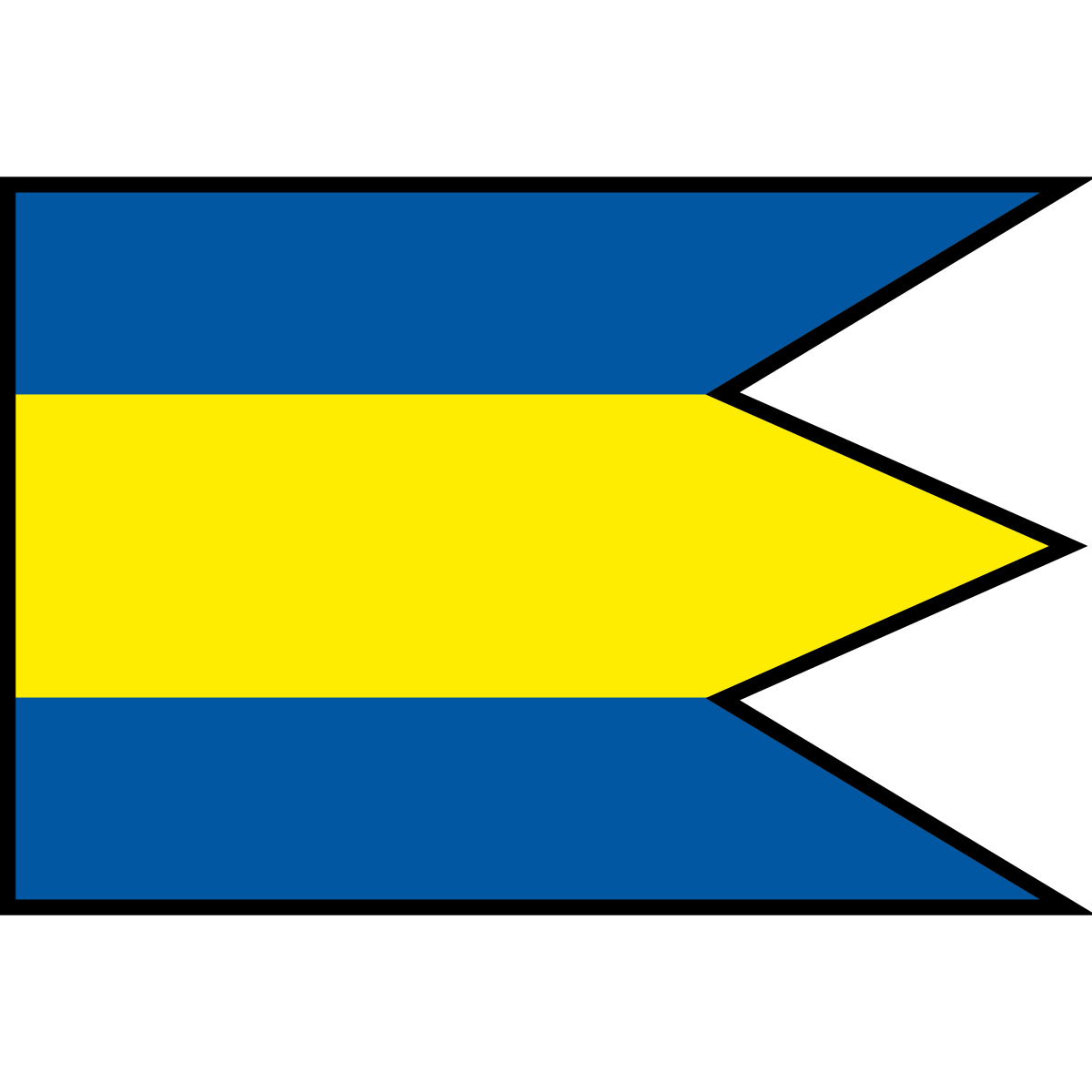 Flag of Dolné Naštice, Region of Trenčín