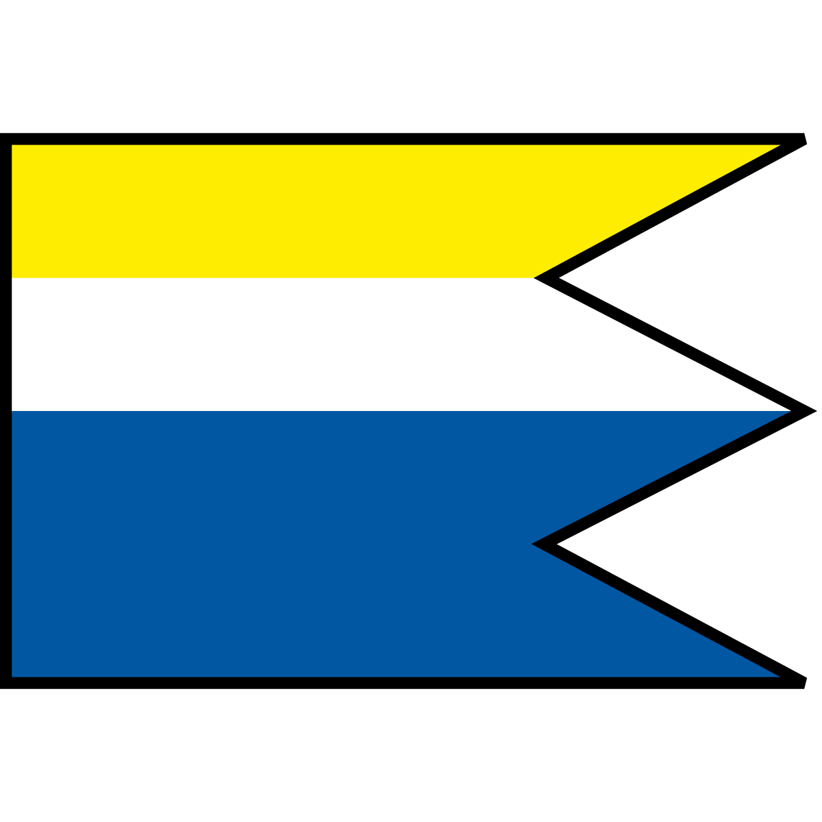 Flag of Dolné Srnie, Region of Trenčín
