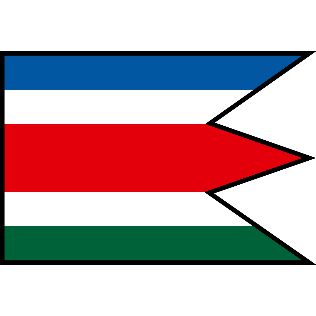 Vlajka mesta Dolné Vestenice, Trenčiansky kraj