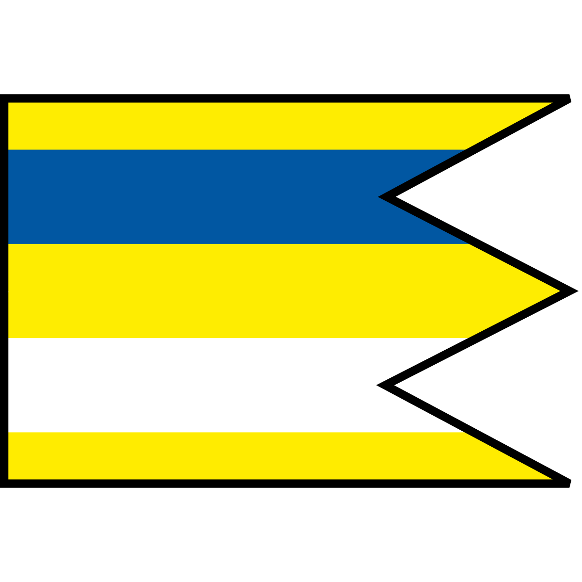 Flag of Dolné Zahorany, Region of Banská Bystrica