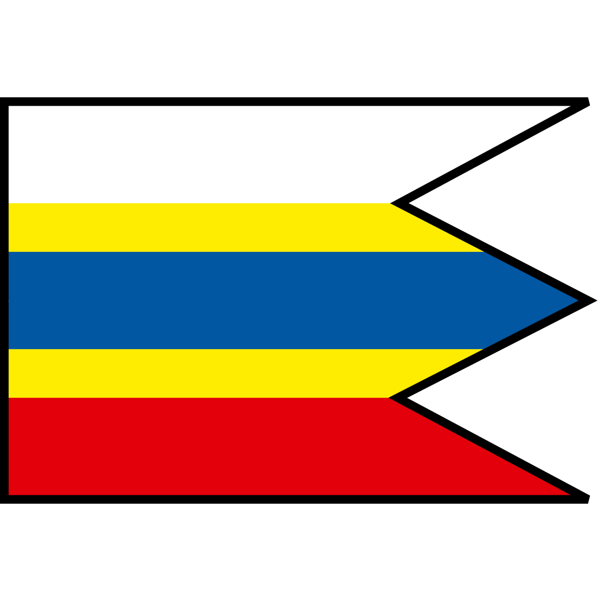 Flag of Dolné Záriečie, Region of Trenčín