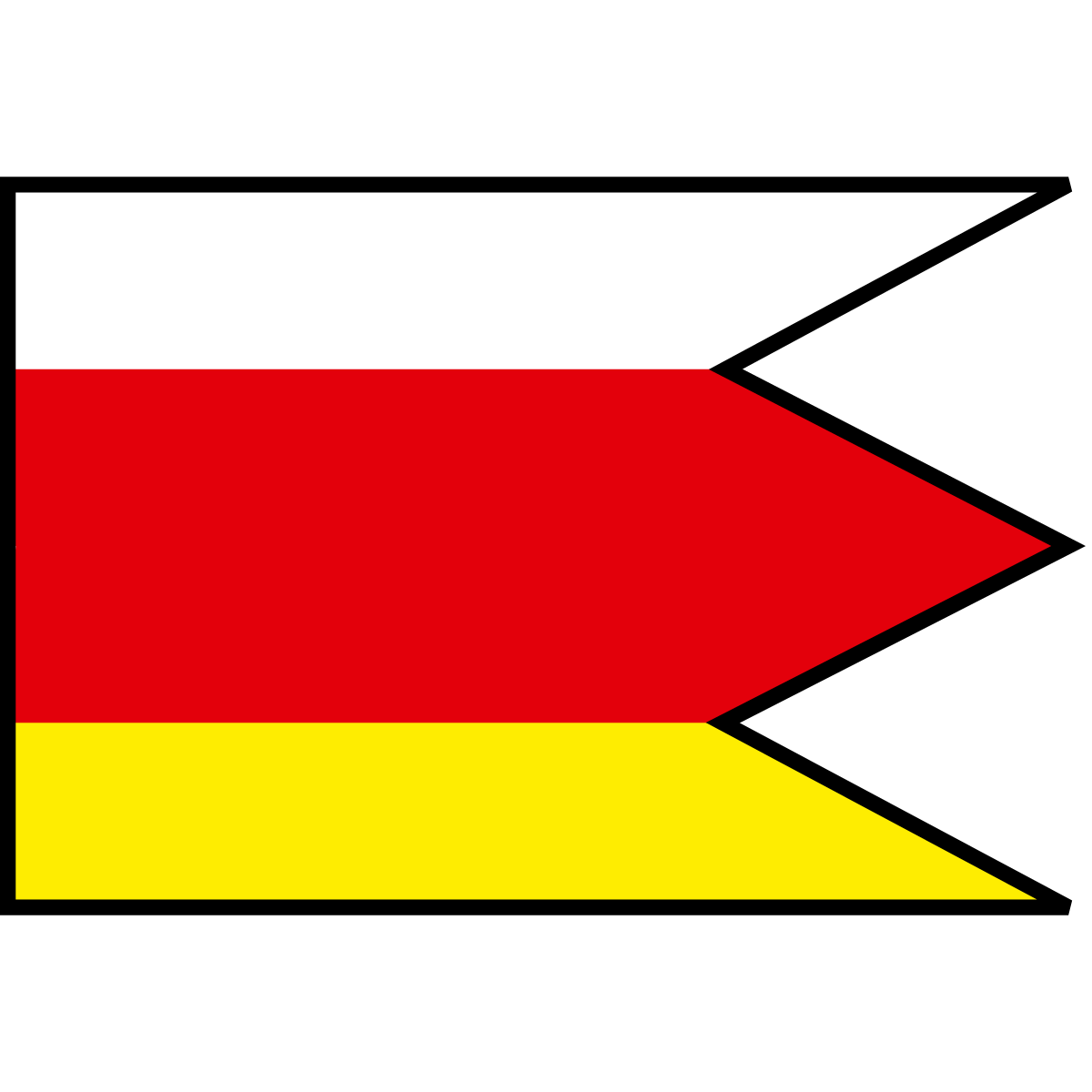 Flag of Domaňovce, Region of Prešov