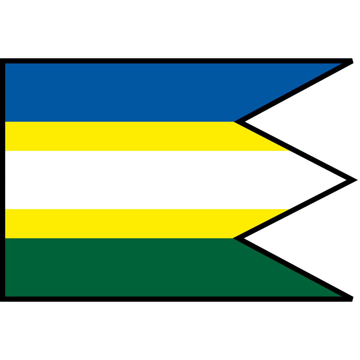 Flag of Drietoma, Region of Trenčín